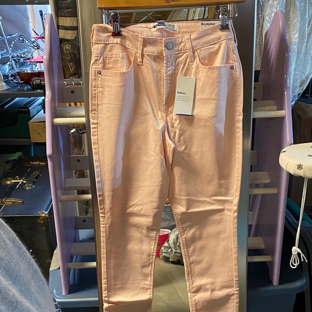 Old Navy Women's Light Pink Skinny Jeans